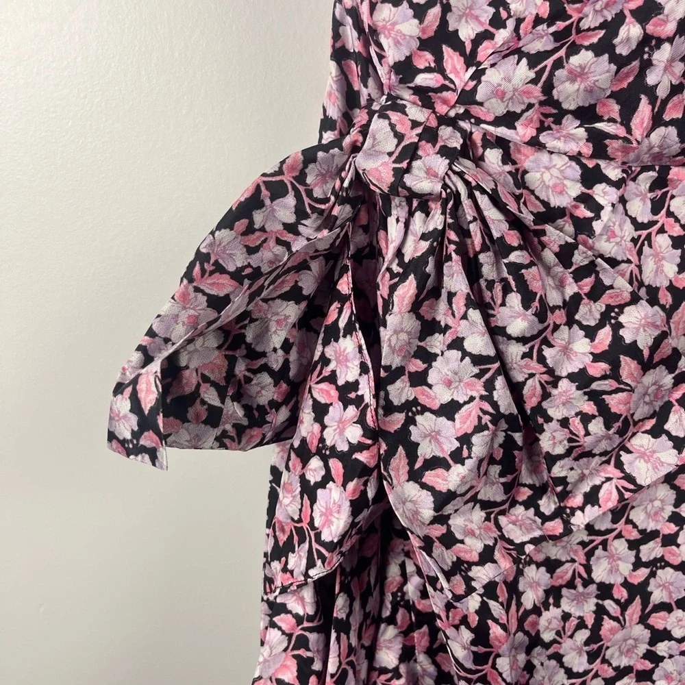 J. Crew Collection limited-edition one-shoulder ruffle hem dress glory floral 8